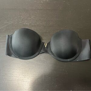 Victoria's Secret Black Strapless Bra